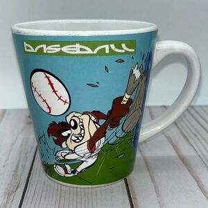 Warner Bros. Taz Baseball Vintage 2000 Coffee Mug